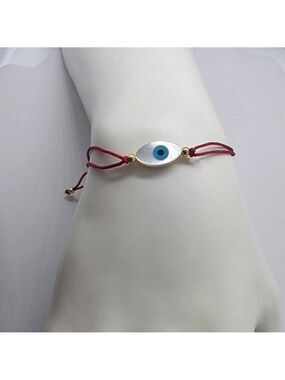 Evil Eye Design With Red String Bracelet